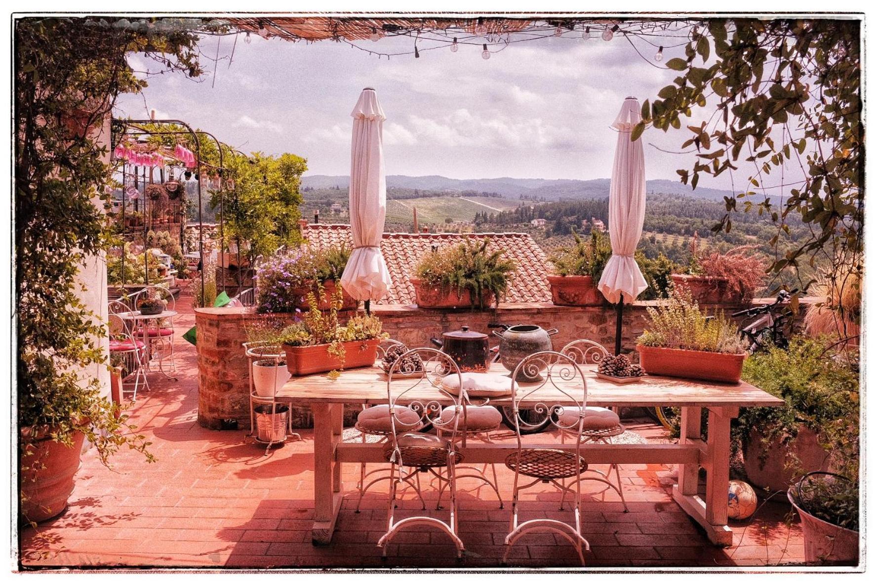 Le Terrazze Del Chianti B&B Residenza D'Epoca E Di Charme San Donato in Poggio Exterior foto